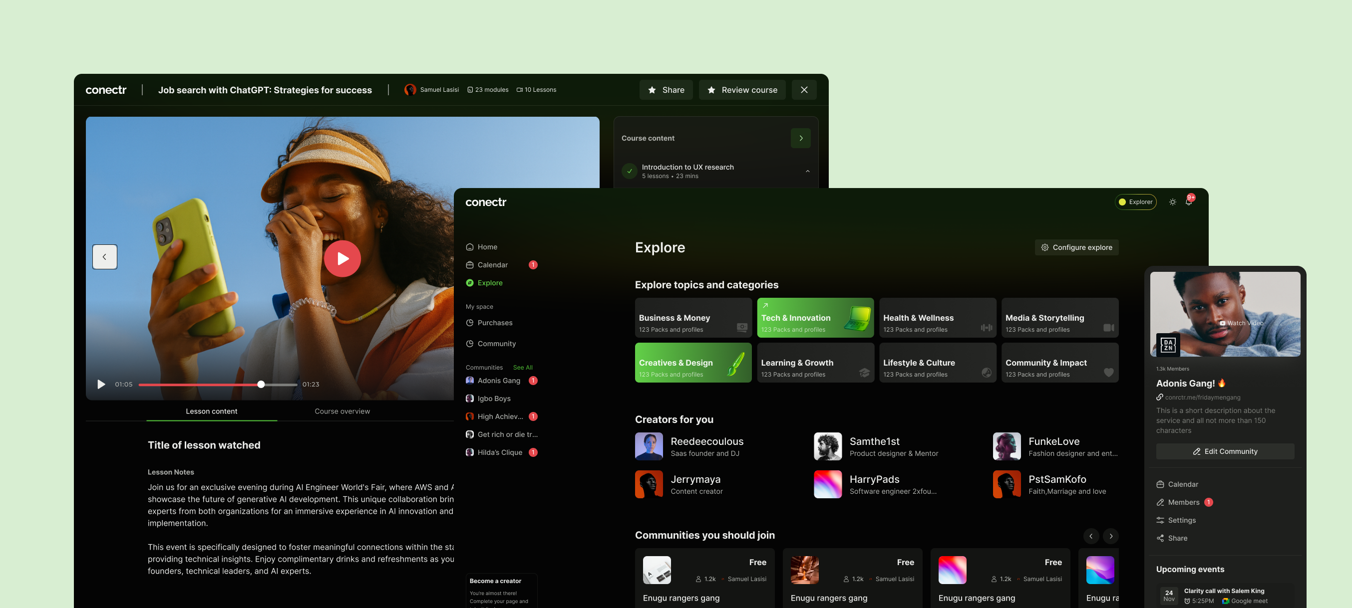 conectr creator ecosystem and tool stack